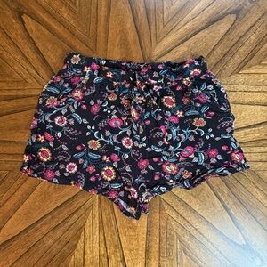Xhilaration Floral Black Medium Women's Shorts